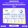 Monthly Budget Planner Spreadsheet